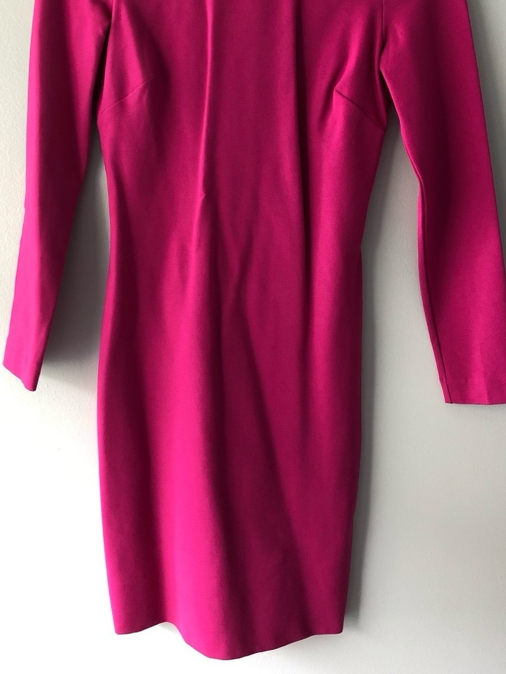 Banana Republic Hot Pink Long-Sleeve Sheath Dress